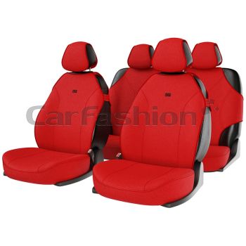 Комплект майки чехлы на сиденья "BINGO", красный (CarFashion)