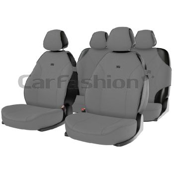 Комплект майки чехлы на сиденья "BINGO", серый (CarFashion)