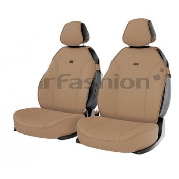 Чехлы (майки) "BINGO FRONT" на передние сиденья, бежевый (CarFashion)