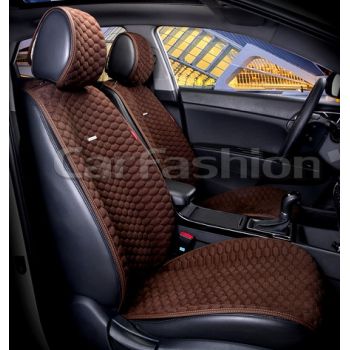 Накидки на передние сидения CAPRI PRO коричневый / коричневый / коричневый CarFashion