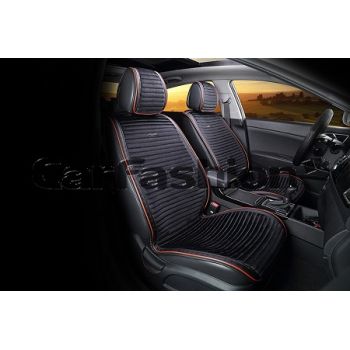 Накидки на передние сидения Monaco черный/красный CarFashion
