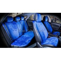 Накидки на сиденья City plus синий / синий CarFashion