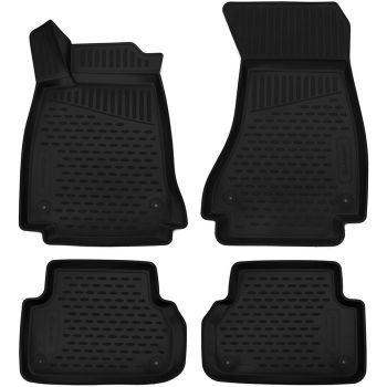 Коврики 3D в салон для Audi A4 (B9) '15-, полиуретановые Element-Novline