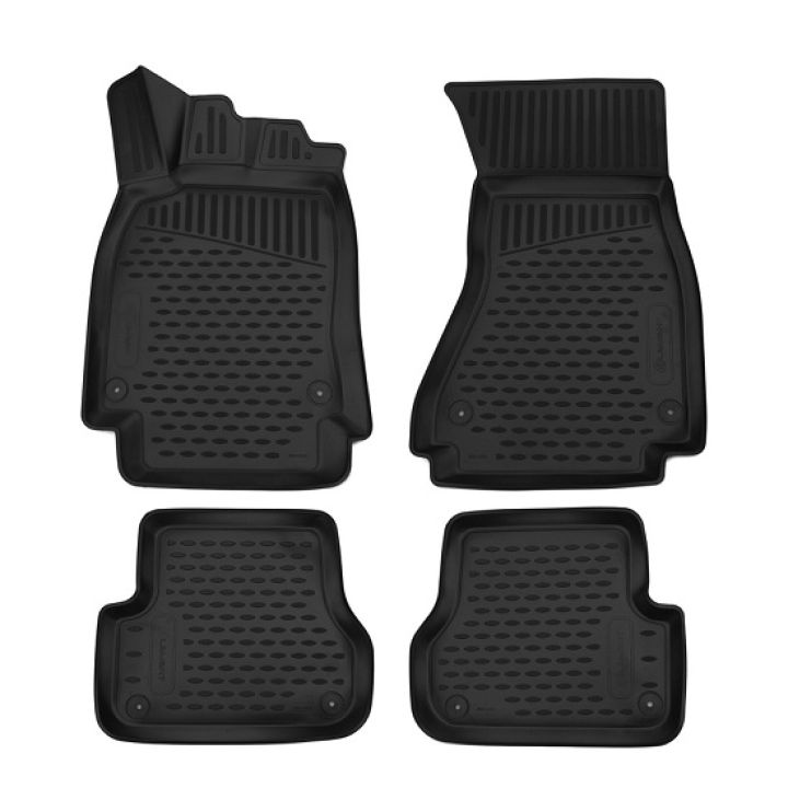 Коврики 3D в салон для Audi A6 (C7) '11-18, полиуретановые Element-Novline