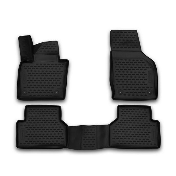 Коврики 3D в салон для Audi Q3 '11-18, полиуретановые Element-Novline