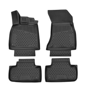 Коврики 3D в салон для Audi Q5 '17-, полиуретановые Element-Novline