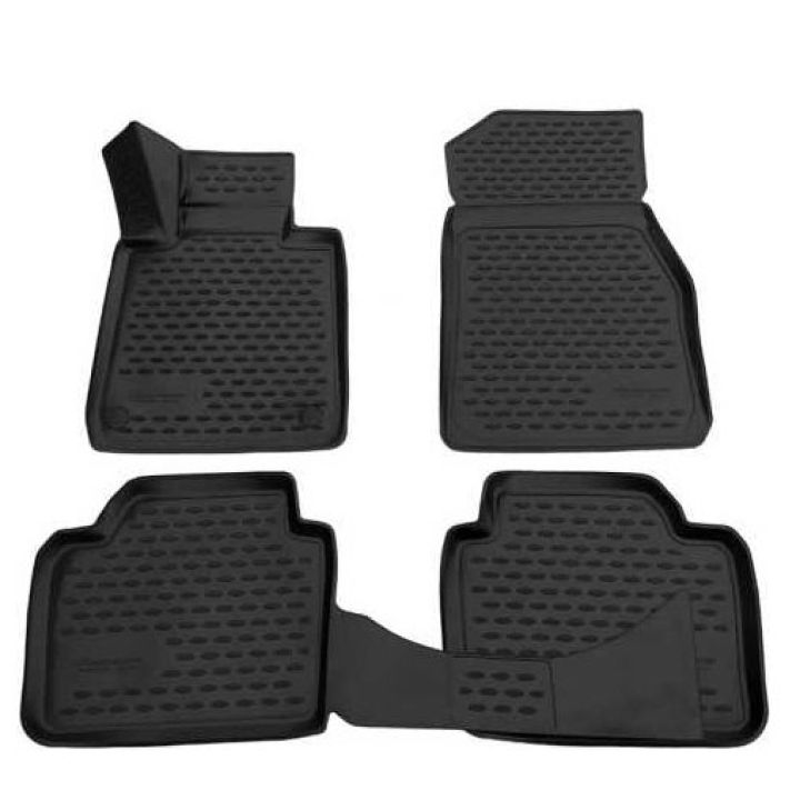 Коврики 3D в салон для BMW 3 F30 '12-19, полиуретановые Element-Novline