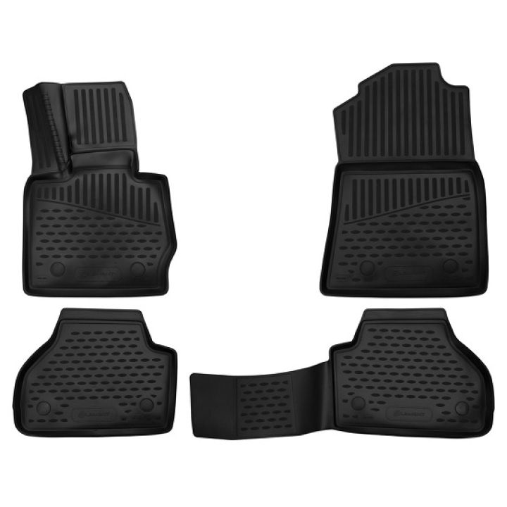 Коврики 3D в салон для BMW X4 F26 '14-18, полиуретановые Element-Novline