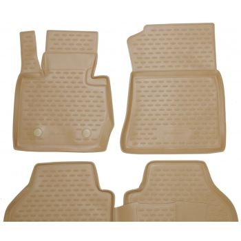 Коврики в салон для BMW X3 F25 '10-17 бежевые, полиуретановые Element-Novline