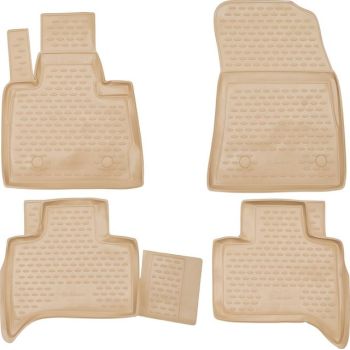 Коврики в салон для BMW X5 E53 '00-07 бежевые, полиуретановые Element-Novline