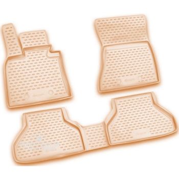 Коврики в салон для BMW X6 E71 '08-14 бежевые, полиуретановые Element-Novline