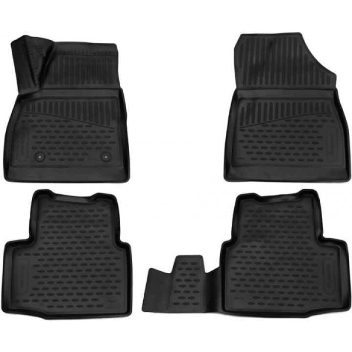 Коврики 3D в салон для Chevrolet Cruze '16-, Америка полиуретановые Element-Novline