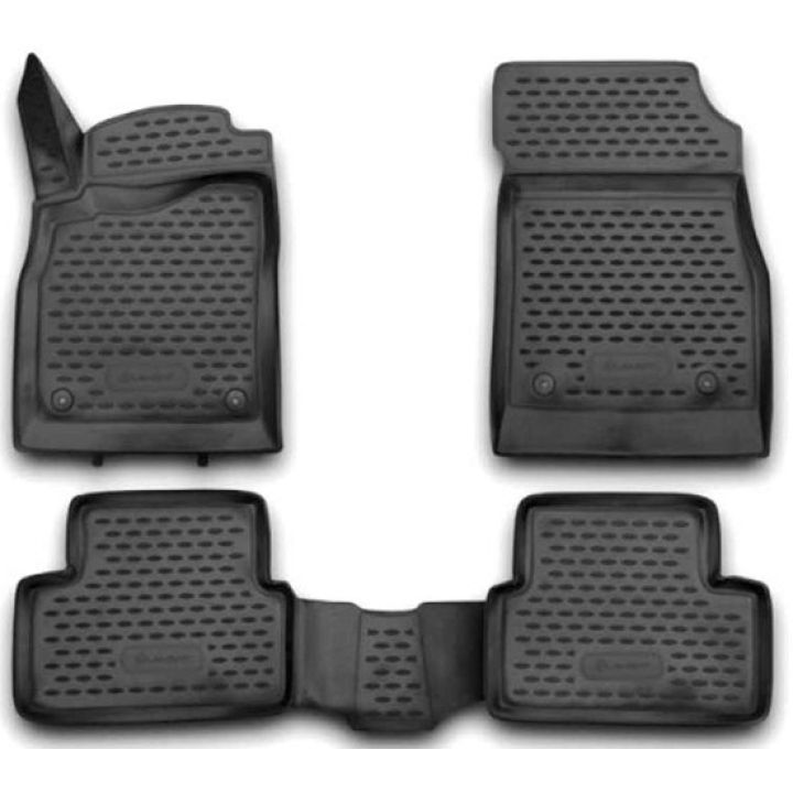 Коврики 3D в салон для Chevrolet Cruze '09-16, полиуретановые Element-Novline