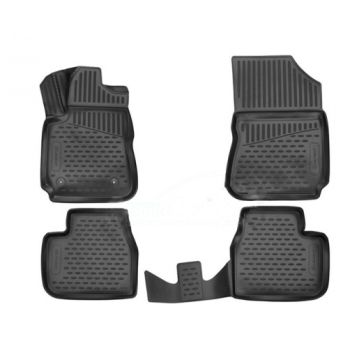 Коврики 3D в салон для Citroen C4 Cactus '14-, полиуретановые Element-Novline