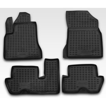 Коврики в салон для Citroen C4 Picasso '06-13, полиуретановые Element-Novline