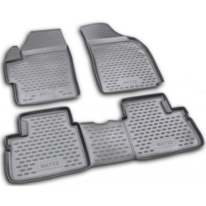 Коврики в салон для Daewoo Matiz '01-15, полиуретановые Element-Novline