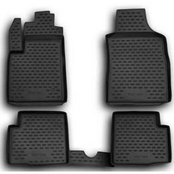 Коврики в салон для Fiat 500 '08-, полиуретановые Element-Novline
