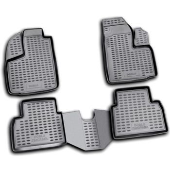 Коврики в салон для Fiat Doblo '01-09, полиуретановые Element-Novline