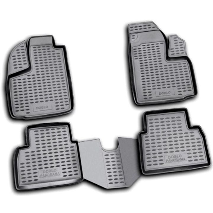 Коврики в салон для Fiat Doblo '01-09, полиуретановые Element-Novline