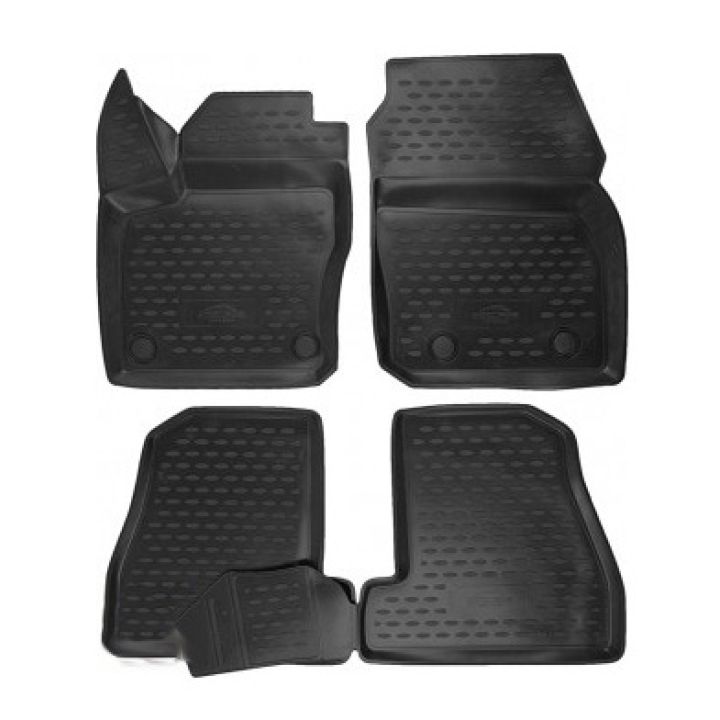 Килимки 3D в салон для Ford Focus III '11-18, поліуретанові Element-Novline