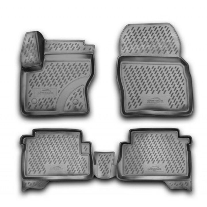Коврики 3D в салон для Ford Kuga '13-19, полиуретановые Element-Novline