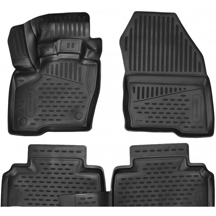 Коврики 3D в салон для Ford Edge '16-, полиуретановые Element-Novline