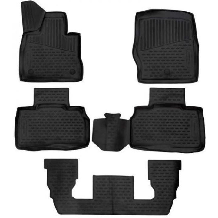 Коврики 3D в салон для Ford Explorer 6 '20-, полиуретановые Element-Novline