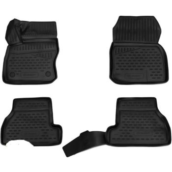 Коврики 3D в салон для Ford Focus 3 '11-18 Америка, полиуретановые Element-Novline