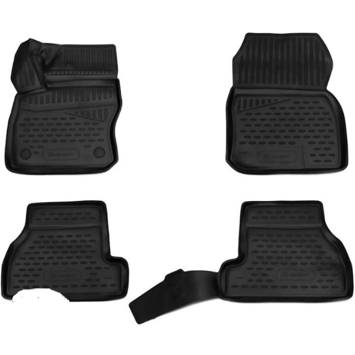 Коврики 3D в салон для Ford Focus 3 '11-18 Америка, полиуретановые Element-Novline