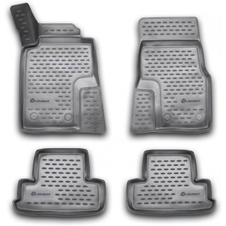 Коврики 3D в салон для Ford Mustang '10-13, полиуретановые Element-Novline