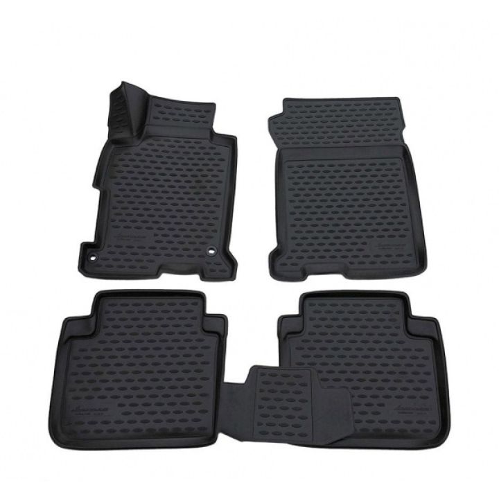 Коврики 3D в салон для Honda Accord 9 '13-17, полиуретановые Element-Novline