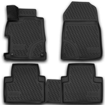 Коврики 3D в салон для Honda Civic 4D '12-17, полиуретановые Element-Novline