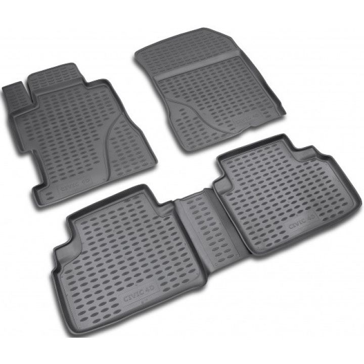 Коврики в салон для Honda Civic 4D '06-12, полиуретановые Element-Novline