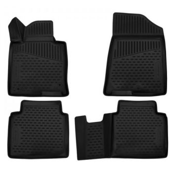 Коврики 3D в салон для Hyundai Elantra HD '06-10, полиуретановые Element-Novline
