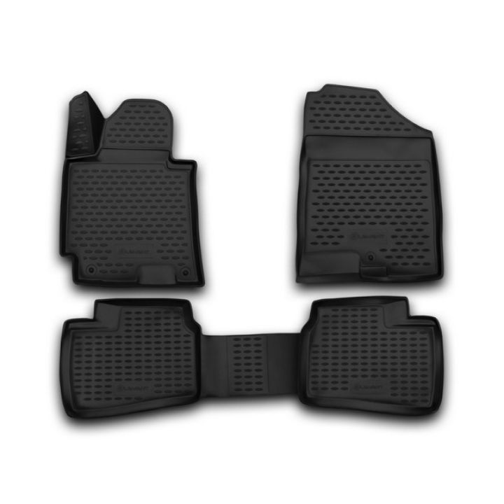 Коврики 3D в салон для Hyundai Elantra MD '11-15, полиуретановые Element-Novline