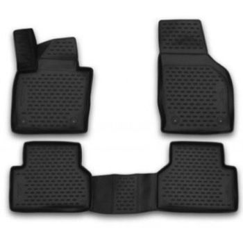 Коврики 3D в салон для Hyundai Genesis '13-, полиуретановые Element-Novline