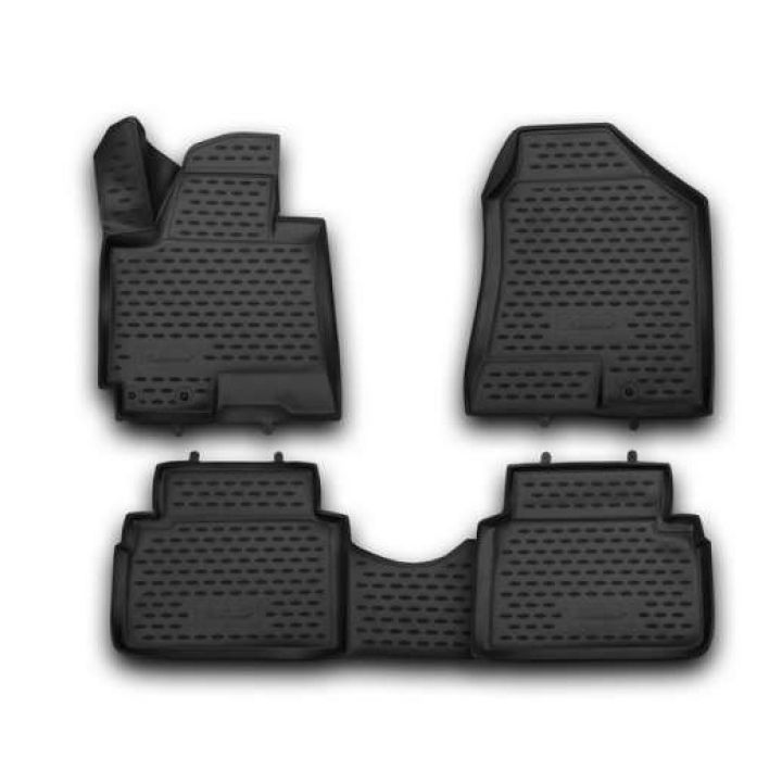 Коврики 3D в салон для Hyundai ix-35 '10-15, полиуретановые Element-Novline
