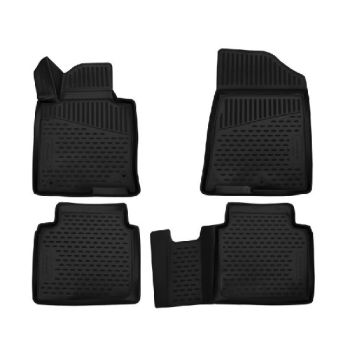 Коврики 3D в салон для Hyundai Sonata '15-20, полиуретановые Element-Novline