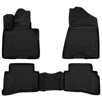 Коврики 3D в салон для Hyundai Tucson '15-, полиуретановые Element-Novline