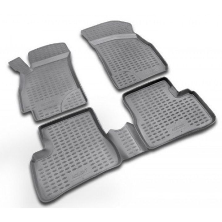 Коврики в салон для Hyundai Accent '01-05, полиуретановые Element-Novline