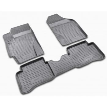 Коврики в салон для Hyundai Accent '06-10, полиуретановые Element-Novline