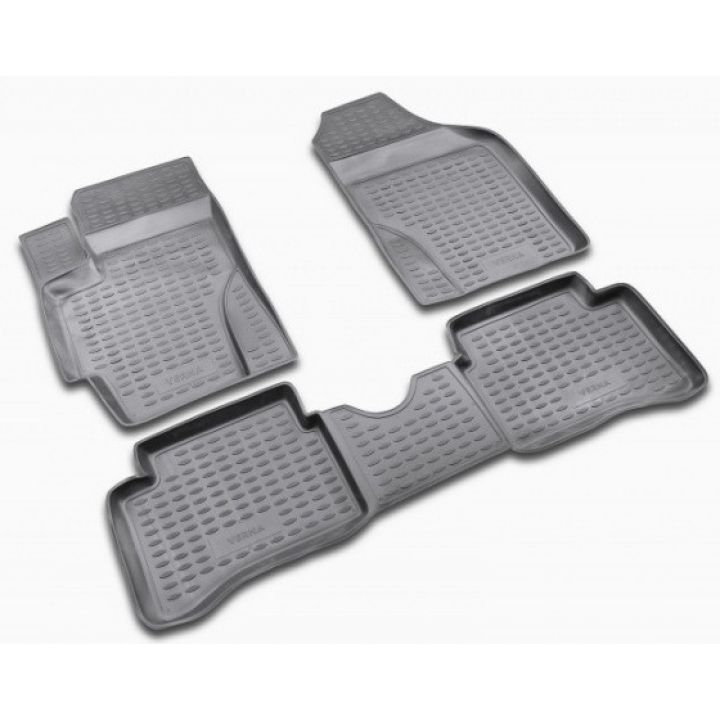 Коврики в салон для Hyundai Accent '06-10, полиуретановые Element-Novline