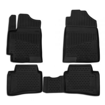 Коврики в салон для Hyundai Accent 2017-, полиуретановые Element-Novline