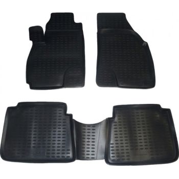 Коврики в салон для Hyundai Santa Fe '01-06 SM, полиуретановые Element-Novline