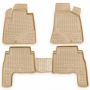 Коврики в салон для Hyundai Santa Fe '06-10 CM бежевые, полиуретановые Element-Novline