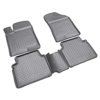 Коврики в салон для Hyundai Sonata '05-10, полиуретановые Element-Novline