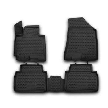 Коврики 3D в салон для Kia Sportage 2010-2015, полиуретановые Element-Novline