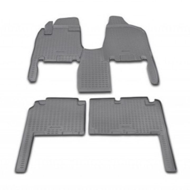 Коврики в салон для Kia Carnival '06-12 АКПП, полиуретановые Element-Novline