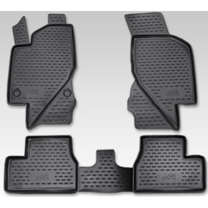 Коврики в салон для Lada (Ваз) Granta '11-, полиуретановые Element-Novline