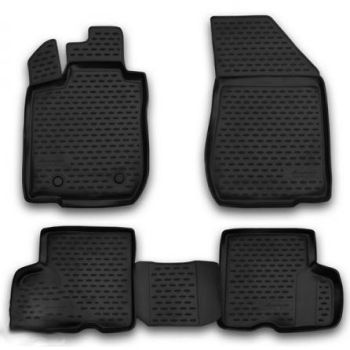 Коврики в салон для Lada (Ваз) Largus (5 мест) 2012-, полиуретановые Element-Novline